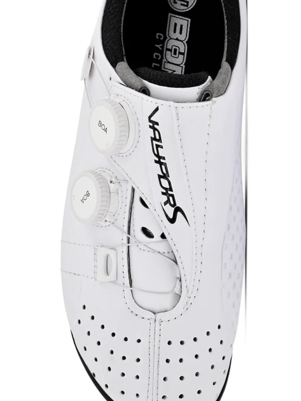 Bont Cycling Vaypor S White - Double Wide 40/6.5 shoe